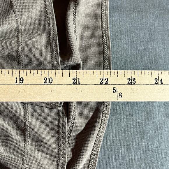 Rebecca Taylor Blouse Womens Medium Gray Peplum Hem Long Sleeve Ruffle Tie Neck - Picture 11 of 12